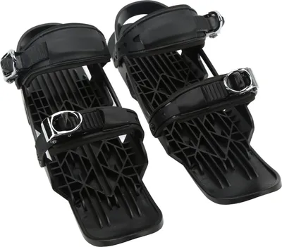 Produktbild von Mini lyžiarske topánky, čierne, voľná veľkosť, nastaviteľné viazanie, outdoorové mini snowboardové lyžiarske topánky na lesné cesty