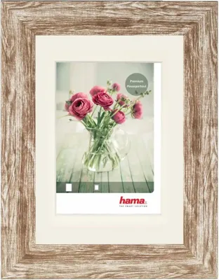 Image de Hama cadre plastique "Chalet", marron, 20 x 30 cm