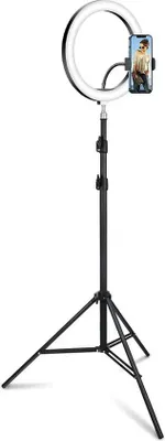 Produktbild von Verstellbares LED-Tripod-Licht für Tiktok, Instagram, Youtube und Streaming - Dimmbar - 200x26cm - Schwarz