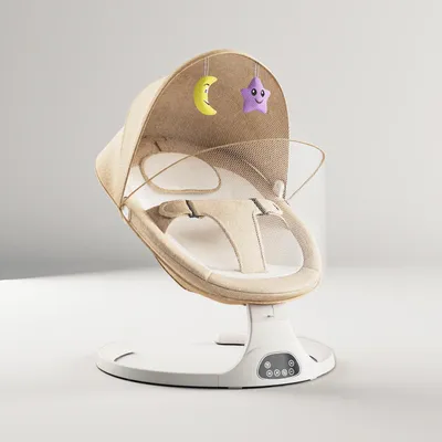 Zdjęcie produktu dla Bujak dla niemowląt - M6 - Ergonomiczne siedzisko - Regulowane oparcie - Pas bezpieczeństwa - 0–36 miesięcy - Do 20 kg - Kolor khaki