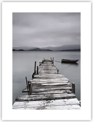 Produktbild von Poster - Poster ohne Rahmen - Brücke See - 30x40 cm - Wand Bild - Wanddeko - Wandbilder - Kunstposter - Wandposter - Bilder - Kunstdruck - Wanddekoration - Wandbild - P2XPA30x40-3547