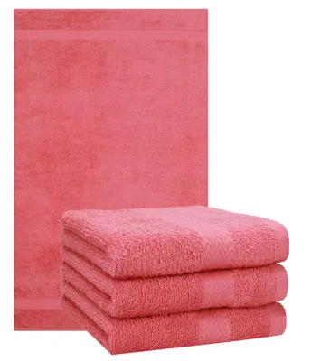 Zdjęcie produktu dla Zestaw 4 ręczników Betz 50 x 100 cm PREMIUM 100% bawełna Kolor: malinowy