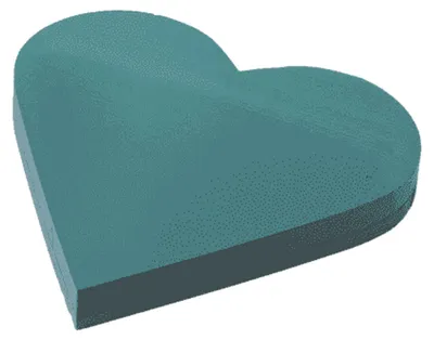 Produktbild von 2 Stück OASIS® FOAM FRAMES™ Herz 46 x 45 x 6 cm – Frischblumen-Steckschaum