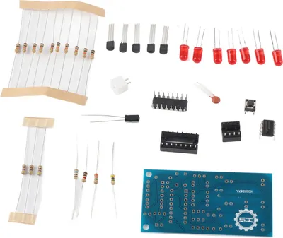 Zdjęcie produktu dla Zestaw do samodzielnego montażu elektronicznej kostki (4,5–5 V) z technologią LED – świetny zestaw do majsterkowania z elektroniką!