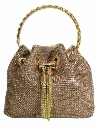 Produktbild von Unyqoos® Damenclutch mit Strasssteinen – elegante Abendtasche 16 x 14 x 10 cm, weiches Innenfutter, handgefertigte Verarbeitung, als Clutch, Schulter- & Crossbody tragbar