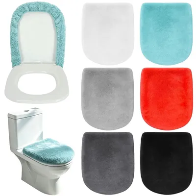 Produktbild von Set mit 6 weichen Toilettensitzauflagen aus Mikrofaser