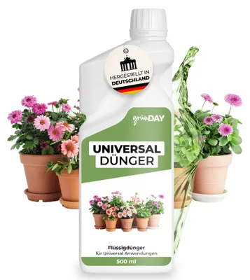 Produktbild von Universal-Dünger 500 ml - flüssiger mineralischer NPK-Dünger mit Spurennährstoffen - für ca. 150 Liter Gießwasser