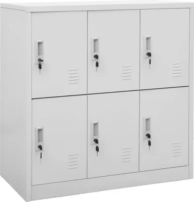 Obrázek produktu pro The Living Store Skříňka světle šedá 90x45x92,5 cm ocelová