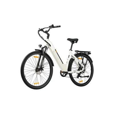 Produktbild von C3 SE E‑Bike Cityrad, 28 Zoll, 250W 52Nm Motor, 36V 18Ah Akku bis 120km Reichweite, Shimano 7‑Gang, Aluminium Tiefeinsteiger‑E‑Fahrrad, Scheibenbremse
