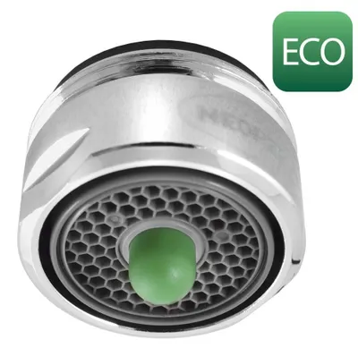 Productafbeelding van Sapho NEOPERL waterbesparende perlator ECO PUSH, 5 liter per minuut, schroefdraad M24x1, chroom