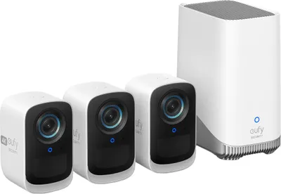 Produktbild von eufyCam S300 (eufyCam 3C) 3-Cam Kit White