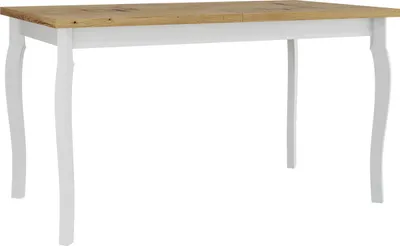 Obrázok produktu pre Rozkladací jedálenský stôl 140x80 cm ELISEK 5 - dub artisan / biely