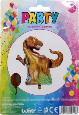 Obrázek produktu pro Balónek nafukovací - tvar DINOSAURUS 91x77 cm