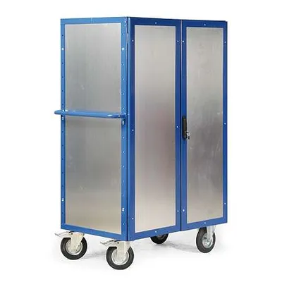 Produktbild von Bako Logistiksysteme Schrankwagen R600 mit Stahlblech- Verkleidung, Türen und Rollen 1250x780mm