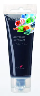 Immagine prodotto di Colore acrilico, nero, 75 ml
