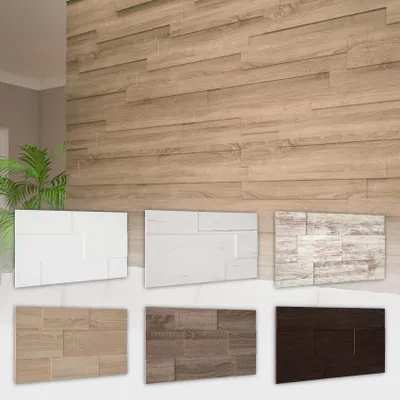 Zdjęcie produktu dla HEXIM - Panele ścienne: Stylowe, trójwymiarowe panele z 7 wariantami układu, panele ścienne drewniane wykonane z MDF - DEKORACYJNY PANEL ŚCIENNY "STELLA"