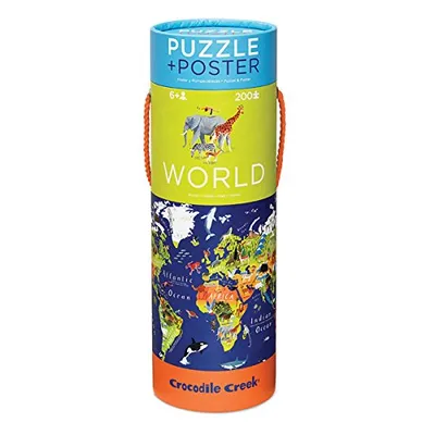 Immagine prodotto di Poster e puzzle:Mondo/Puzzle & Poster:Mondo (200 pezzi)