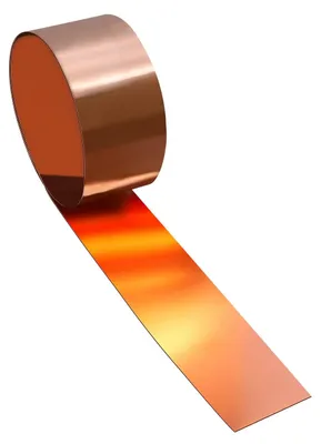 Kupferfolie 1000 x 50 x 0,1 mm, 99,9% reines Kupfer