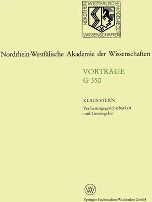 Zdjęcie produktu dla Verfassungsgerichtsbarkeit und Gesetzgeber