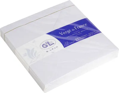 Image de Exacompta 22000L, enveloppes à liseré blanc, 140 x 140 mm, 25 pièces