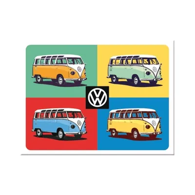 Image de Nostalgic-Art - Aimant 6 x 8 cm - VW Bulli - Pop Art