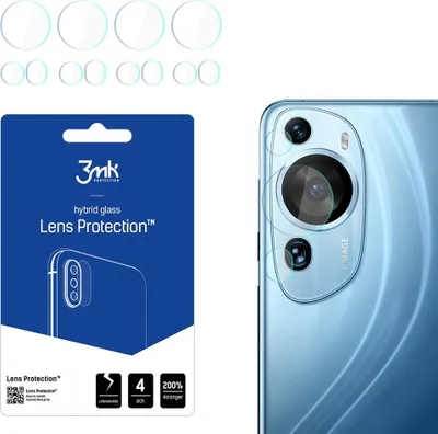 Produktbild von 3mk Hybridglas Lens Protection für Huawei P60 Art Kamera Objektiv Kameralinse 0,16mm 6H (4 Stück)