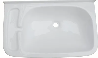 Produktbild von Waschbecken Kunststoff Weiß 46,5x29x11cm Einbauwaschbecken für Wohnmobil Caravan
