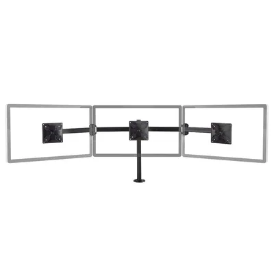 Immagine prodotto di Nedis Ergotmm100Bk Supporto ergonomico per monitor a tre bracci girevoli e inclinabili nero