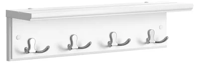 Zdjęcie produktu dla Wieszak na płaszcze z półką – halopberger – 8 miejsc do zawieszenia – 40 x 10,5 x 10,5 cm