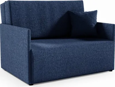 Zdjęcie produktu dla LIKMA Granatowa Sofa 2 osobowa Olita 117 cm z Funkcją Spania, Pojemnikiem na Pościel, Sofa w Tkaninie Anafi 15