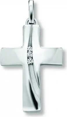 Produktbild von Anhänger - Sterlingsilber Zirkonia - Kreuz