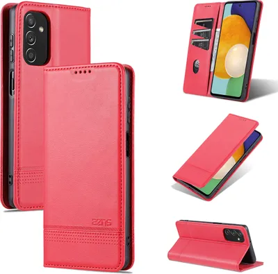 Produktbild von Galaxy M52 5G Leder Hülle, Klapphüllen Brieftasche Magnetverschluss Ständer Schutzhülle für Samsung Galaxy M52 5G Rosa