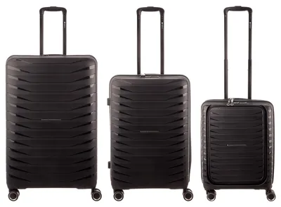 Produktbild von Franky Koffer 3er Set  PP15-55-L/69DF/77DF Spinner Gr. S/M/L black