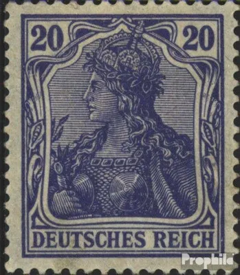 Produktbild von Briefmarken Deutsches Reich 1915 Mi 87II d , Kriegsdruck postfrisch Germania