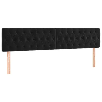 Produktbild von VidaXL 346392, Schwarz, Polyester, Holz, 2000 mm, 78 cm, 88 cm, 70 mm