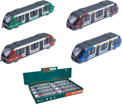 Image de Un train en métal avec mécanisme de traction arrière, modèle aléatoire