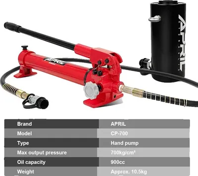 Zdjęcie produktu dla Siłownik hydrauliczny, udźwig 20 ton, kompaktowa konstrukcja, z CP-700