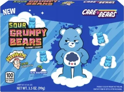 Produktbild von Warheads Care Bears Sour Grumpy Bears 99g