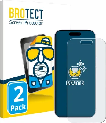 Produktbild von 2x BROTECT Schutzfolie für Apple iPhone 17 Displayschutz Displayschutzfolie Folie Matt Entspiegelungsfolie