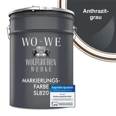 Produktbild von Markierungsfarbe Fahrbahnmarkierung Strassenmarkierungsfarbe SL820 ANTHRAZITGRAU - 2,5L