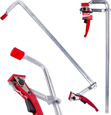 Obrázek produktu pro TVARDY Svěrka rychloupínací ráčnová, typu F, 600 x 120 mm, kovaná GEKO T00590