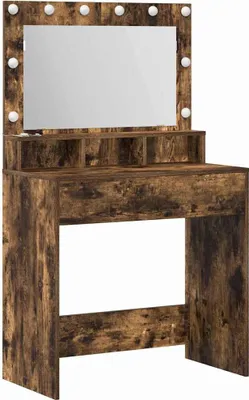 Immagine prodotto di vidaXL Toeletta in rovere affumicato 75,5 x 41 x 135 cm in materiale derivato dal legno