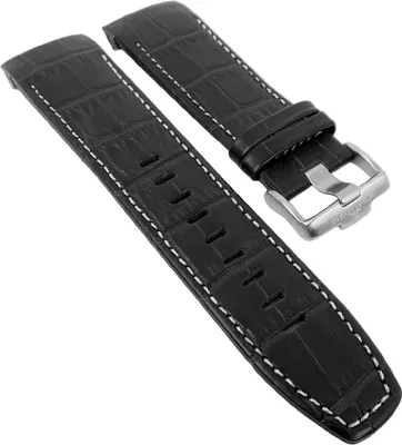 Produktbild von Uhrenarmband Jacques Lemans Liverpool Leder schwarz 1-1465