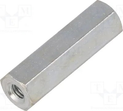 Immagine prodotto di 10 distanziatori filettati con filettatura interna M3, esagonali, 20 mm. Distanziatori 125x20