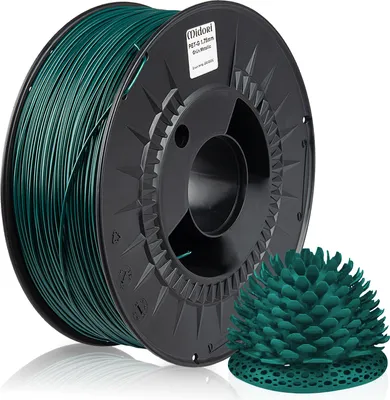 Produktbild von MIDORI® 3D Drucker 1,75mm PETG Filament 1kg Spule Rolle Premium Grün Metallic