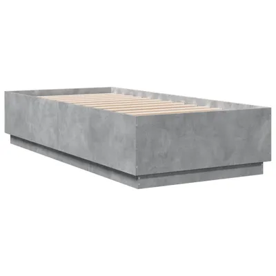 Produktbild von Bettgestell Betongrau 100x200 cm Holzwerkstoff