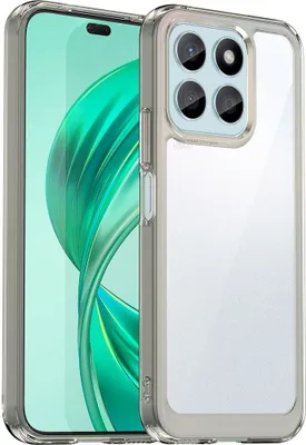 Produktbild von Schutzhülle für Honor X8B Klar Rückseite Stoßfeste TPU Silikon Bumper Hülle Grau