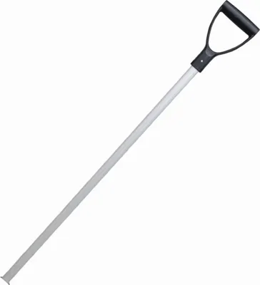 Immagine prodotto di Pala in acciaio alluminio. + manico nero 28x105cm