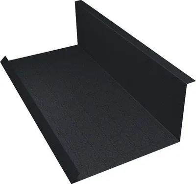 Produktbild von PRECIT Wandanschlußblech für Metallziegel Big Stone Graphitgrau RAL 7024 2000 mm x 100 mm x 115 mm