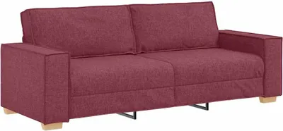 Obrázok produktu pre vidaXL 3-miestna pohovka, vínovo červená, 220 cm, látka